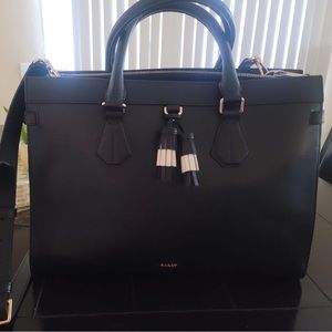 Bally leather top handles purse